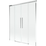 MEXEN/S - Rox vaňová zástena 2-krídlová posuvná 150 x 150, transparent, chróm 8C9-150-002-01-00
