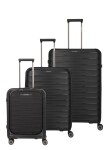 Sada cestovných kufrov Travelite Mooby S,M,L Front pocket Black
