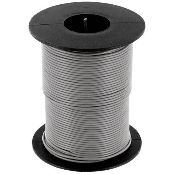 Econ connect KL025GR50 opletenie / lanko, 1 x 0.25 mm², sivá, 50 m; KL025GR50