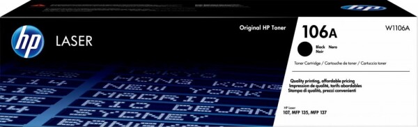 HP 106A Black Oryginał (W1106A)