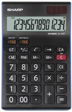 SHARP EL-145TBL čierna / stolná kalkulačka (SH-EL145TBL)