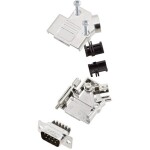 Amphenol L17D45PK-M-15+L717DA15PST sada D-SUB kolíkové lišty 45 ° Pólov: 15 skrutkovací 1 ks; L17D45PK-M-15+L717DA15PST