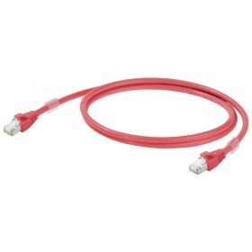 Weidmüller 1166030100 RJ45 sieťové káble, prepojovacie káble CAT 6A S/FTP 10.00 m červená samozhášavý 1 ks; 1166030100