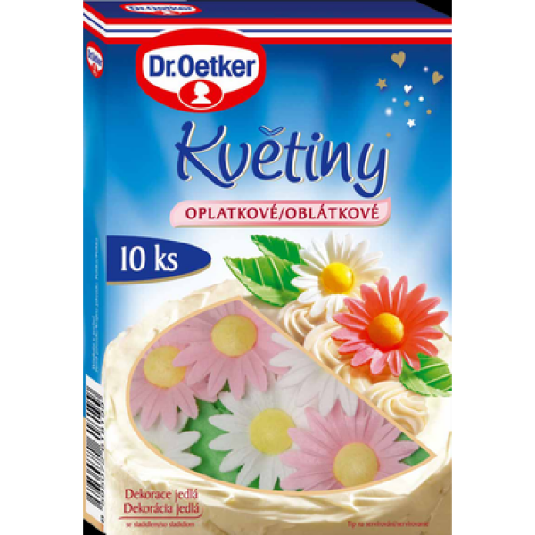 Dekorovanie kvety oplatkovej z jedlého papiera 4,2 g - Dr. Oetker - Dr. Oetker