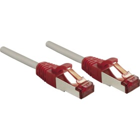 LINDY 47839 RJ45 sieťové káble, prepojovacie káble CAT 6 S/FTP 3.00 m sivá s ochranou 1 ks; 47839