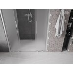 MEXEN/S - Velar L Duo posuvné sprchové dvere 140, dekor, chróm 871-140-003-32-01