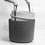 Plastia Samozavlažovacia veľkoobjemová nádoba Berberis 55 taupe/slonová kosť 55 cm