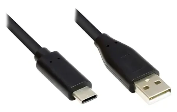 Good Connections čierna / Kábel USB-A - USB-C / USB 2.0 / 5m (GC-M0120)