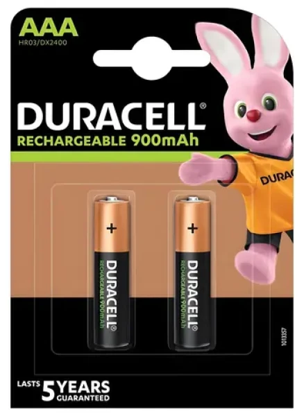 Duracell StayCharged AAA / Nabíjacie batérie / NiMH / 900 mAh / 1,2 V / 2 ks (203815)