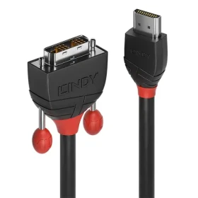 Lindy Black Line čierna / Kábel HDMI-DVI-D / Single Link / 1 m / 1920 x 1200 px (36271)