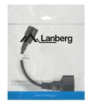 Lanberg CA-C14E-10CC-0018-BK čierna / Napájací kábel / C14 / 0,2 m (CA-C14E-10CC-0018-BK)