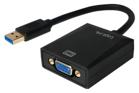 LogiLink USB 3.0 na VGA čierna / Adaptér / 1920 × 1080 px (UA0231)