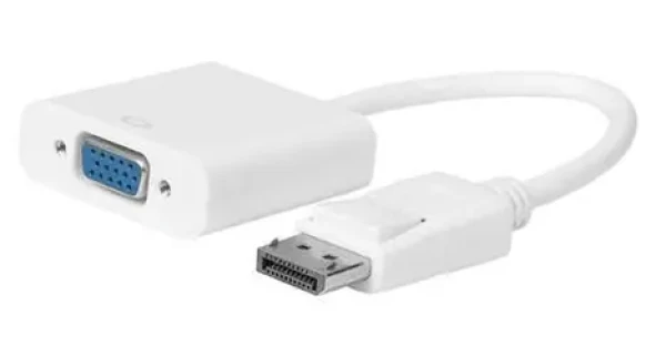 MicroConnect Adapter Active DisplayPort 1.2 (M) - VGA biela (DPVGA15CMW)