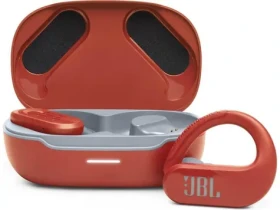 JBL Endurance Peak 3 Red / slúchadlá s mikrofónom / BT (692581932359)