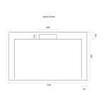 GELCO - IRENA sprchová vanička z liateho mramoru, obdĺžnik, 160x100cm HI160100