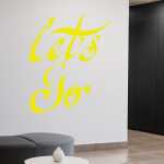 Veselá Stena Samolepka Let’s Go Farba: růžová, Veľkosť: 100 x 115 cm