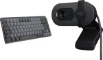 Logitech MX Mechanical Mini pre Mac + Brio 100 / Sada / mechanická klávesnica + webkamera / bezdrôtová / Bluetooth