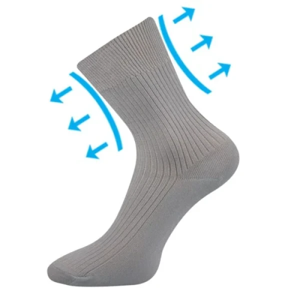 BOMA ponožky Viktor light grey 3 páry 41-42 102128