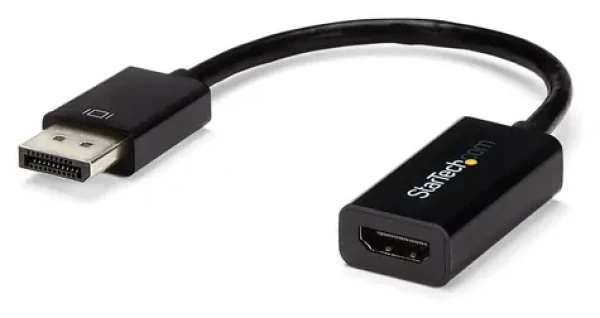 StarTech čierna / Redukcia DisplayPort na HDMI / 15 cm / 4K 30Hz (DP2HD4KS)