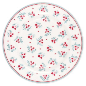 GREEN GATE Porcelánový tanierik Belia White 15 cm