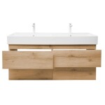 Kúpeľňová skrinka s umývadlom SAT B-Way 119x50x45 cm dub mat BWAY2120OAKU2BB BWAY2120OAKU2BB