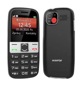 Aligator A775 Senior čierny + stolná nabíjačka (A775BK)