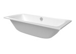 Obdĺžniková vaňa SAT Feel 180x80 cm smaltovaná oceľ ľavá aj pravá SATVFEEL180DUO SATVFEEL180DUO