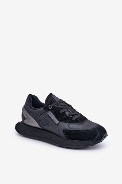 Pánske kožené tenisky Big Star OO174297 Hi-Poly System Black 43