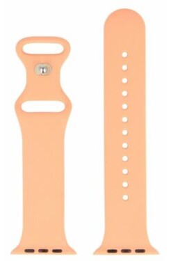 Swissten Silikónový remienok pre Apple Watch 38/40/41mm oranžovo ružová (46000108)