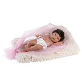 Llorens 73804 NEW BORN HOLČIČKA - realistická bábika bábätko s celovinylovým telom - 40 cm