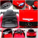 Mamido Elektrické autíčko Mercedes GTR-S, červené s mäkkými EVA kolesami a pohodlným sedadlom, licencované