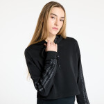 Mikina adidas Essentials 3 Stripes Print French Terry Hoodie Black L