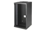 Digitus SOHO PRE 9U čierna / Nástenná skriňa / 10 "/ 460x315x300 mm / sklenené dvere / IP20 (DN-49103)