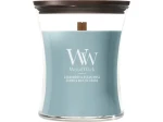 Woodwick Cedarwood Ocean Moss sviečka stredná (5038581187990)