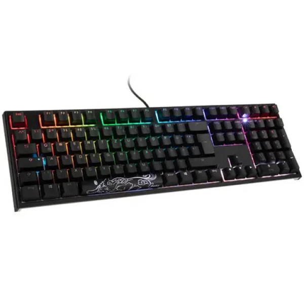 Ducky One 2 PBT Cherry MX-Black čierna / herná klávesnica / podsvietená / mechanická / drôtová USB-C / DE (DKON1808ST-ADEPDAZT1)