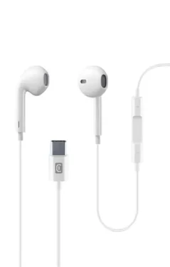 Cellularline ORBIT Slúchadlá s konektorom USB-C biela (AUORBITTYPECW)