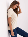 Tričko D12022AC02645E light beige M