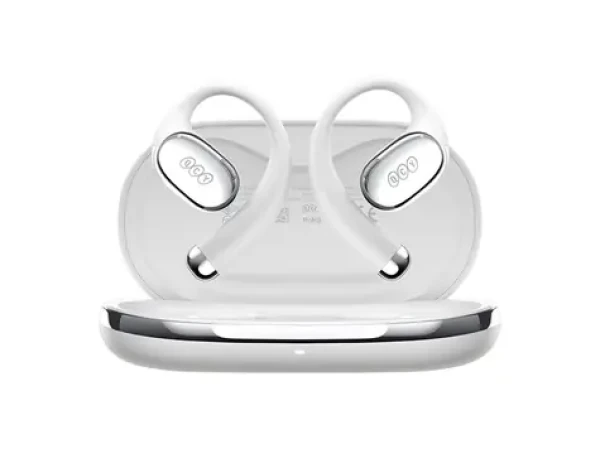 QCY Crossky R70 šedá / Bezdrôtové slúchadlá s mikrofónom / TWS / Bluetooth 6.0 / IPX5 / dobíjací box (CT02 grey)