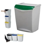 Denox Ekosystem zelený / Odpadkový kôš / Triedený odpad - sklo / 25 l / plast (24300.553)