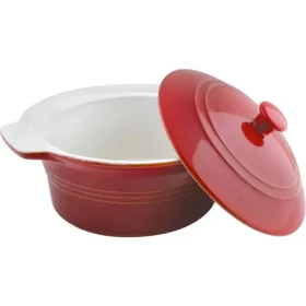 Lamart Casa Zapekací hrniec okrúhly 2.3l červená / keramika (8590669349609)