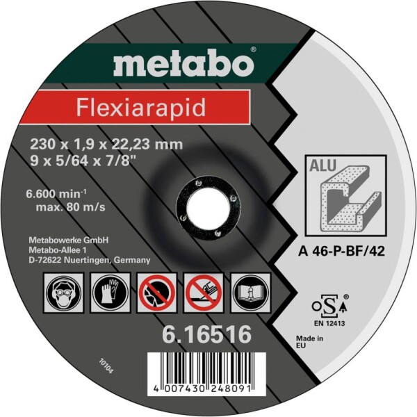 Metabo 616513000 rezný kotúč rovný 125 mm 25 ks hliník, neželezné kovy, měď, mosaz, bronz; 616513000