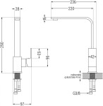 MEXEN/S MEXEN/S - Gaspar granitový drez 1.5 s odkvapkávačom vrátane batérie Rita, šedý 6507-71-670300-50