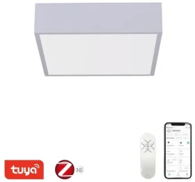 Immax NEO CANTO SLIM biela / Stropné svietidlo / 28x28 cm / 22 W / 1610 lm / Zigbee 3.0 TUYA (07238L)