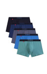 Boxerky Atlantic 5SMH-004/25 A'5 S-2XL zeleno-zeleno-modrá XXL