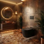 REA - Závesná WC misa Julio Black Matt REA-C6550