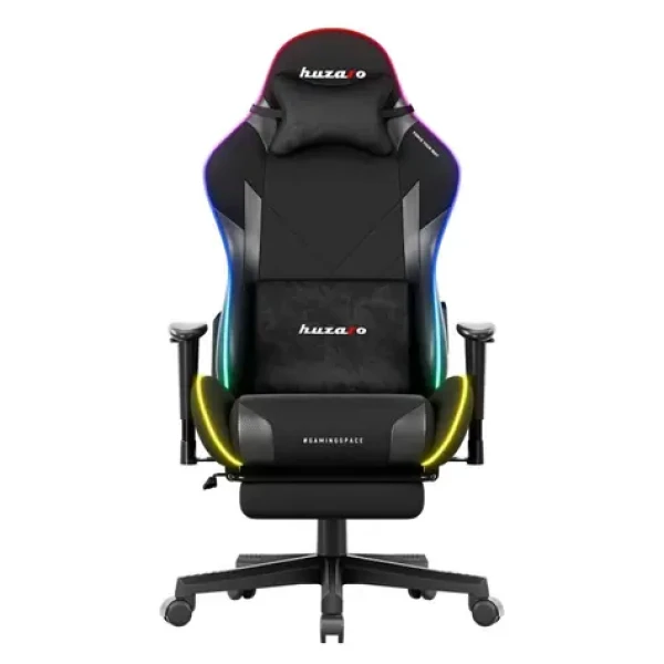 Huzaro Force 5.7 RGB čierna / Herná stolička / nastaviteľná / nosnosť až 136 kg / látka (HZ-FORCE 5.7 RGB)