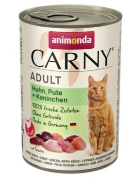 Animonda Carny Konzerva pre mačky Kura+Morka+Králik 400g