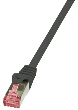 LogiLink CAT6 čierna / Patch kábel / S/FTP / RJ-45 / 10 m (CQ2093S)
