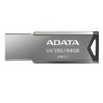 ADATA UV350 64GB strieborná / Flashdisk / USB 3.1 (AUV350-64G-RBK)