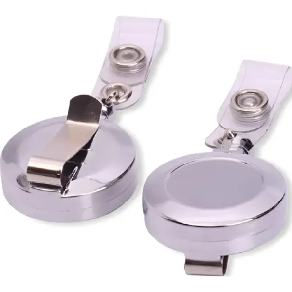 EuroSupplies Navijak pre visačky chrómovaný / Navijak / O32 mm / traky 12 mm / lanko 600 mm (LAMBAREELCR)